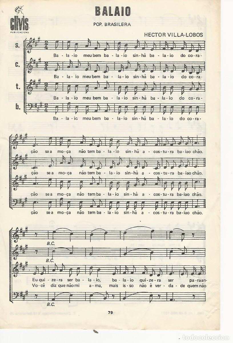 Partituras musicales: BALAIO HECTOR VILLA LOBOS 1 PGS PARTITURA ANTIGUA U28