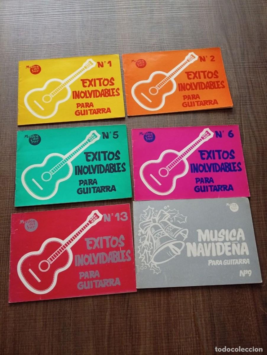 Partituras musicales: Lote &Eacute;xitos Inolvidables para Guitarra y M&uacute;sica Navide&ntilde;a para Guitarra. M&uacute;sica del Sur