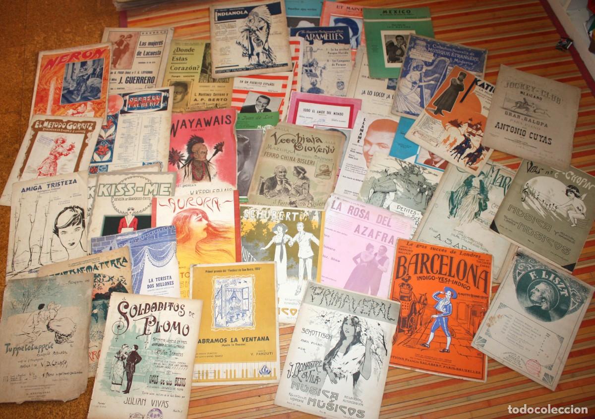 Musical scores: Colecci&oacute;n 38 partituras antiguas variadas