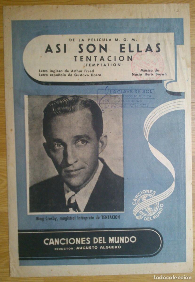 Partituren: PARTITURA 'ASI SON ELLAS' - BING CROSBY