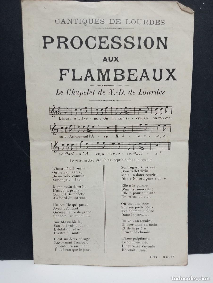 Musical scores: CANTIQUES DE LOURDES &ndash; PROCESSION AUX FLAMBEAUX
