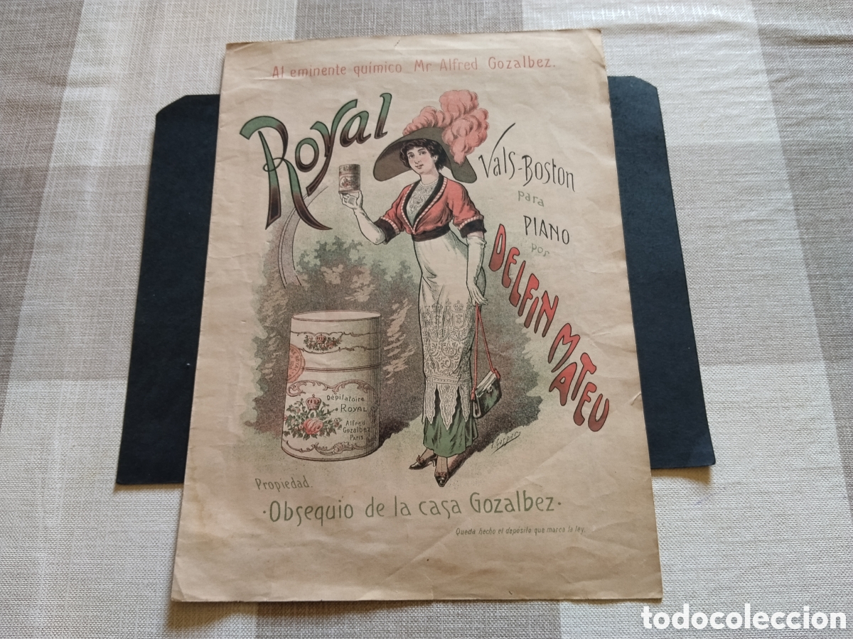 Partiture musicali: Partitura antigua Royal Vals -Boston para piano por Delfin Mateu