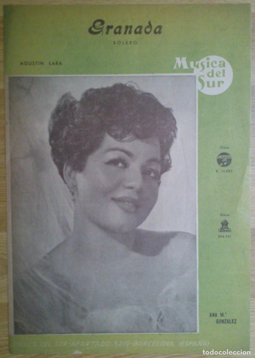 Musical scores: PARTITURA 'GRANADA' - ANA MARIA GONZALEZ