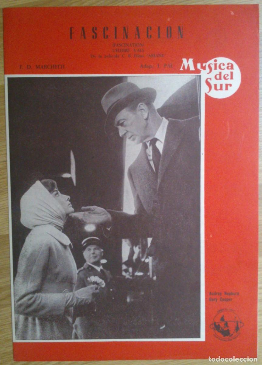 Musical scores: PARTITURA 'FASCINACION' - AUDREY HEPBURN / GARY COOPER