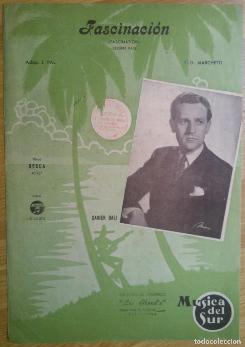 Musical scores: PARTITURA 'FASCINACION' - XAVIER BALI