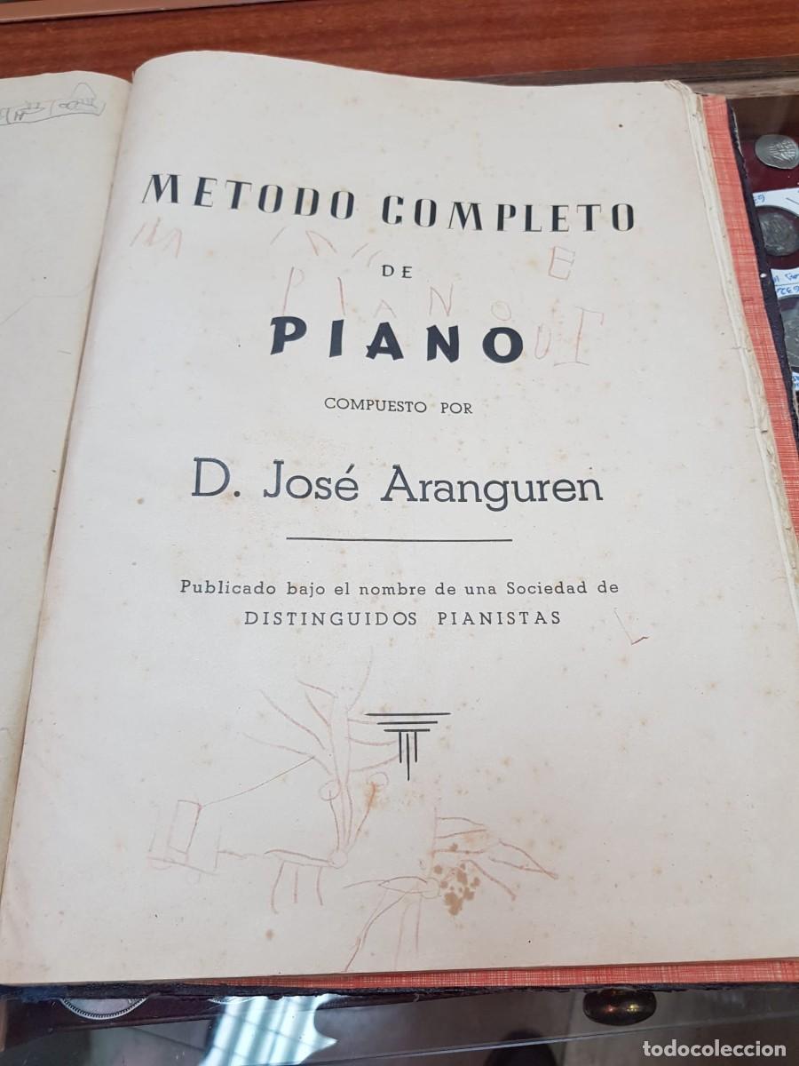 Partituras musicales: METODO COMPLETO DE PIANO-.D.JOSE ARANGUREN