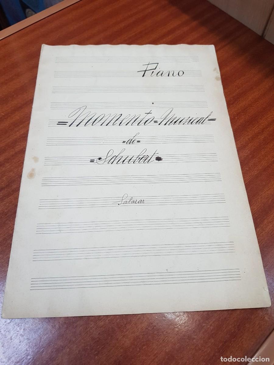 Partituras musicales: PIANO MOMENTO MUSICAL DE SCHUBERT