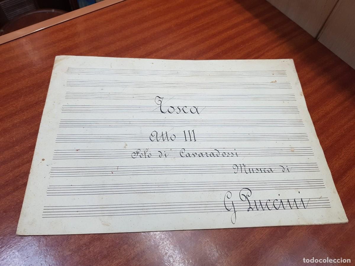 Partituras musicales: PARTITURA TOSCA ANNO III