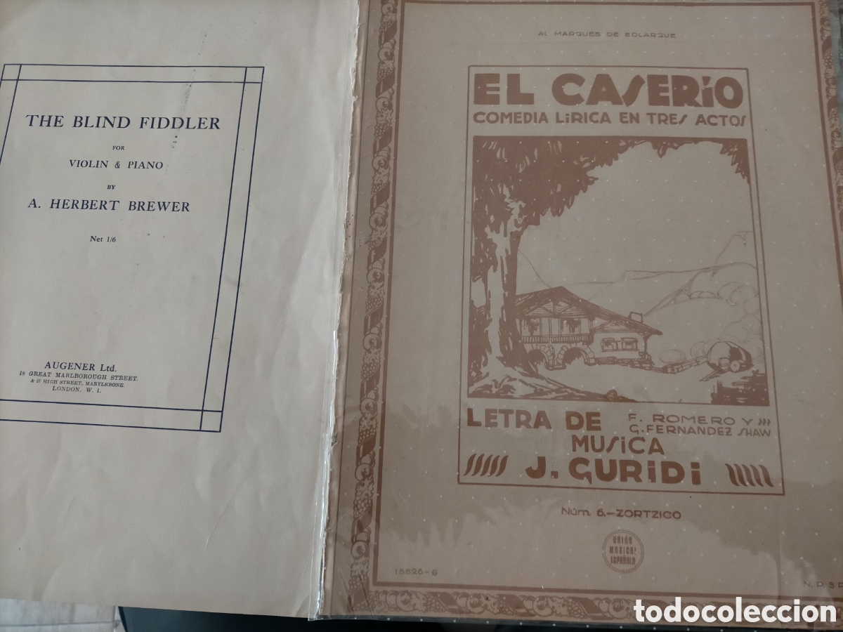 Partituras musicales: Lotes de treinta partituras de m&uacute;sica