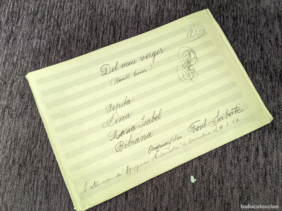 Partituras musicales: Partitures originals de Josep Font i Sabat&eacute; 1931