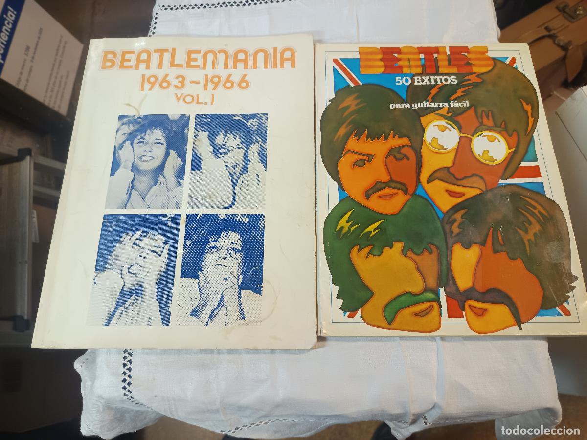 Partituras musicales: LOTE DOS LBRETOS CON PARTITURAS DE THE BEATLES, BEATLEMANIA 1963-1966 Y 50 EXITOS PARA GUITARRA.