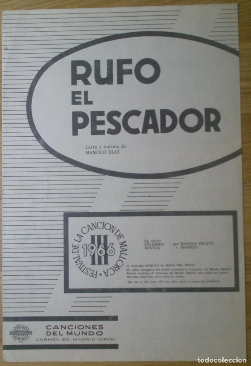 Partituras musicales: PARTITURA 'RUFO EL PESCADOR' - MANOLO DIAZ