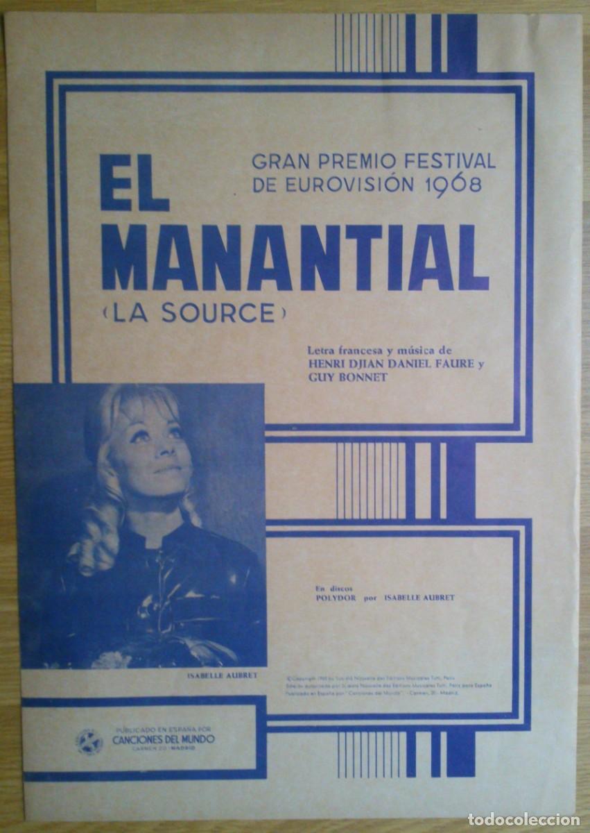Partituras musicales: PARTITURA 'EL MANANTIAL' - ISABELLE AUBRET