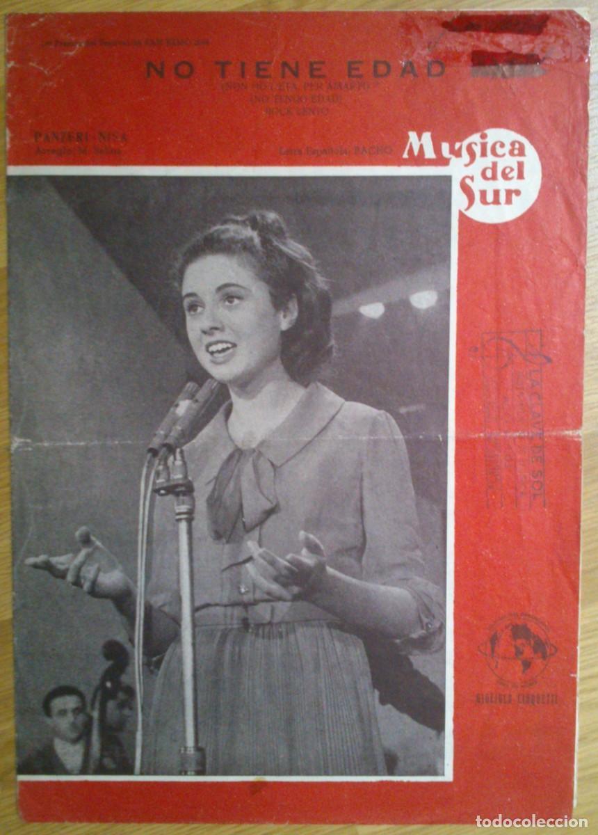 Partituras musicales: PARTITURA 'NO TIENE EDAD' - GIGLIOLA CINQUETTI