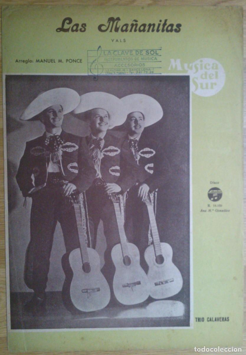 Partituras musicales: PARTITURA 'LAS MA&Ntilde;ANITAS' - TRIO CALAVERAS