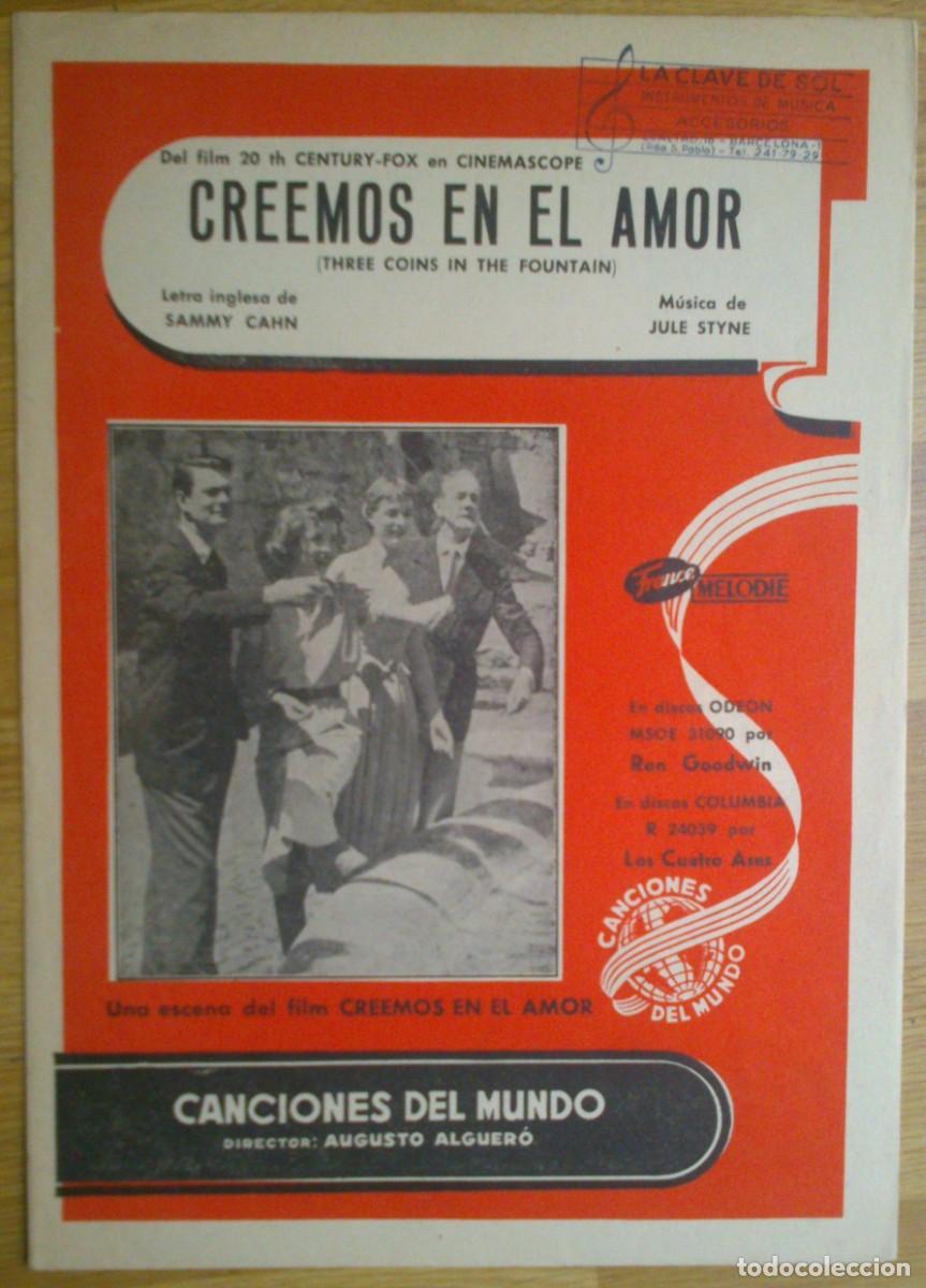 Partituras musicales: PARTITURA 'CREEMOS EN EL AMOR' - LOS CUATRO ASES