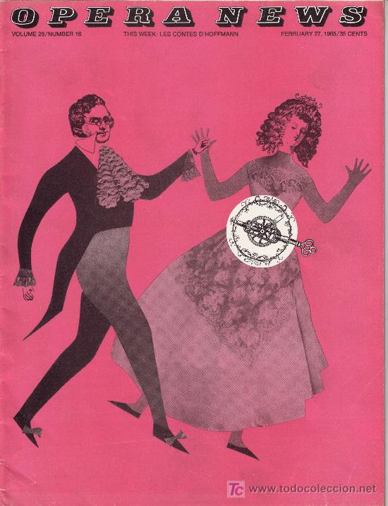 Magazines de musique: opera news. volume 29. number 16. This week: les contes d'hoffmann