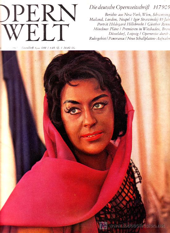 Magazines de musique: opern welt. juni 1967 (revista de &oacute;pera en alem&aacute;n)