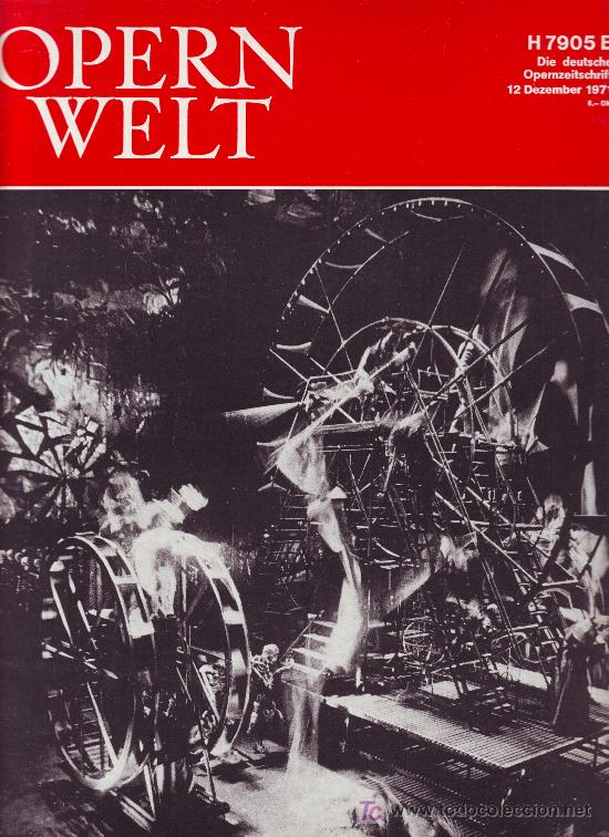 Magazines de musique: opern welt. dezember 1971  (revista de &oacute;pera en alem&aacute;n)