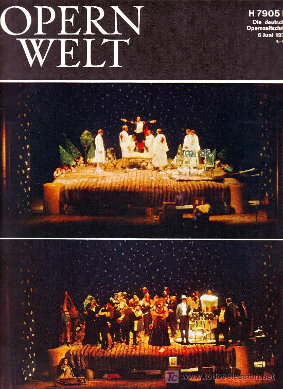 Magazines de musique: opern welt. juni 1971  (revista de &oacute;pera en alem&aacute;n)