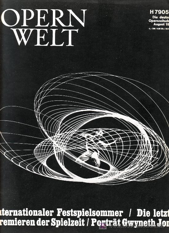 Magazines de musique: opern welt. dezember 1968 (revista de &oacute;pera en alem&aacute;n)