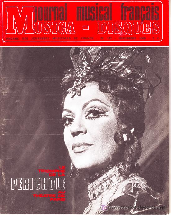 Magazines de musique: journal musical fran&ccedil;ais.musica-disques n&ordm;187 d&eacute;cembre 1969