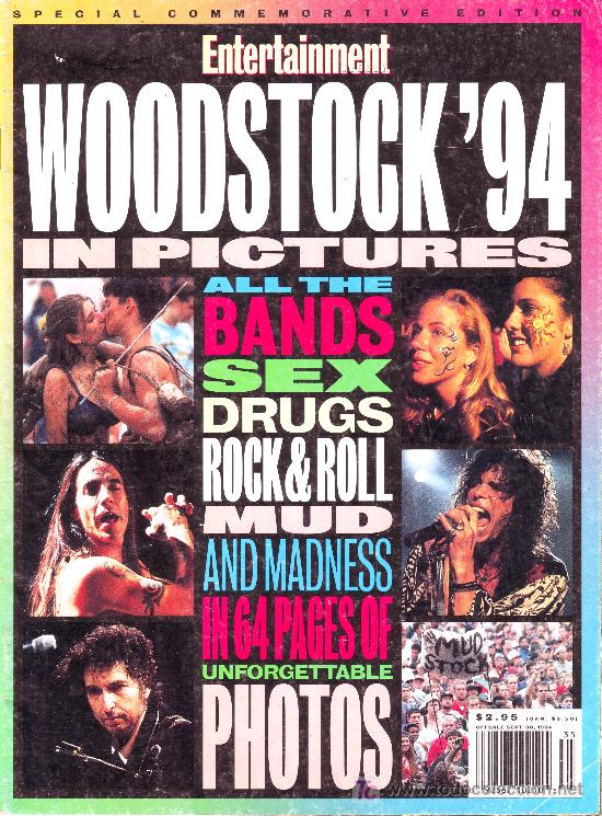 Magazines de musique: special commemorative edition entertainment woodstock'94