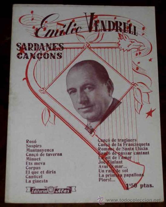Music magazines: ANTIGUO CANCIONERO EMILIO VENDRELL . EDITORIAL ALAS. TIENE 16 PAGNAS Y MIDE 21,5 X 15,5 CMS.