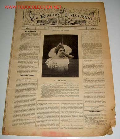 Music magazines: ANTIGUA REVISTA EL DIARIO ILUSTRADO - OPERA - ZARZUELA - CONCIERTOS - NUMERO 1 - MADRID 1 DE NOVIEMB