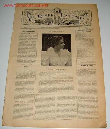 Music magazines: ANTIGUA REVISTA EL DIARIO ILUSTRADO - OPERA - ZARZUELA - CONCIERTOS - NUMERO 4 - MADRID 4 DE NOVIEMB