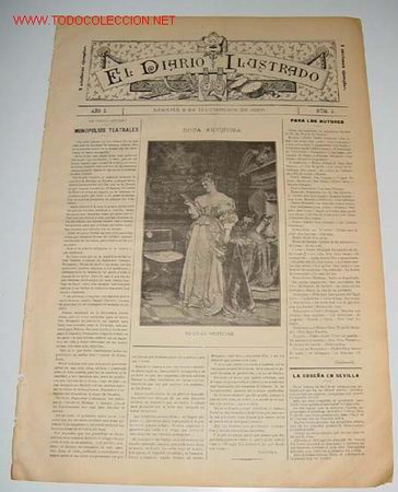 Music magazines: ANTIGUA REVISTA EL DIARIO ILUSTRADO - OPERA - ZARZUELA - CONCIERTOS - NUMERO 8 - MADRID 9 DE NOVIEMB