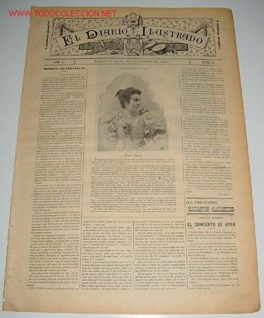 Music magazines: ANTIGUA REVISTA EL DIARIO ILUSTRADO - OPERA - ZARZUELA - CONCIERTOS - NUMERO 13 - MADRID 15 DE NOVIE