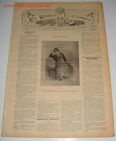 Music magazines: ANTIGUA REVISTA EL DIARIO ILUSTRADO - OPERA - ZARZUELA - CONCIERTOS - NUMERO 16 - MADRID 18 DE NOVIE
