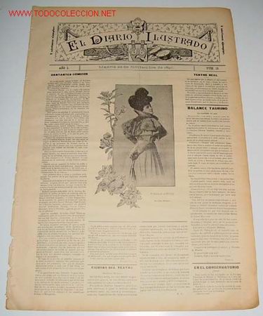 Music magazines: ANTIGUA REVISTA EL DIARIO ILUSTRADO - OPERA - ZARZUELA - CONCIERTOS - NUMERO 19 - MADRID 22 DE NOVIE