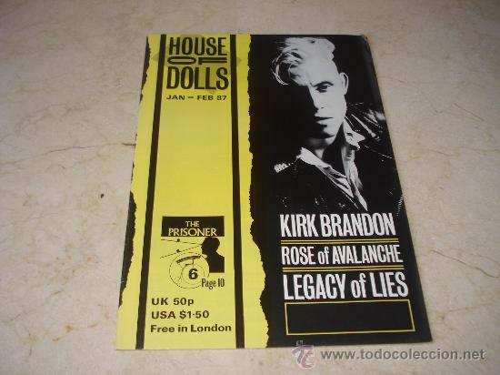 Music magazines: REVISTA HOUSE OF DOLLS - ENERO/FEBRERO 1987 - PORTADA KIRK BRANDON