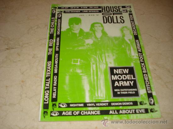 Music magazines: REVISTA HOUSE OF DOLLS - JULIO/AGOSTO 1987 - PORTADA NEW MODEL ARMY