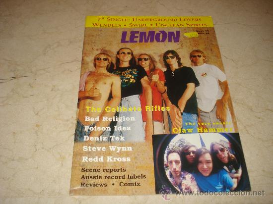 Music magazines: REVISTA LEMON N&ordm; 14 - AUSTRALIA - CON THE CELIBATE RIFLES, BAD RELIGION, ETC