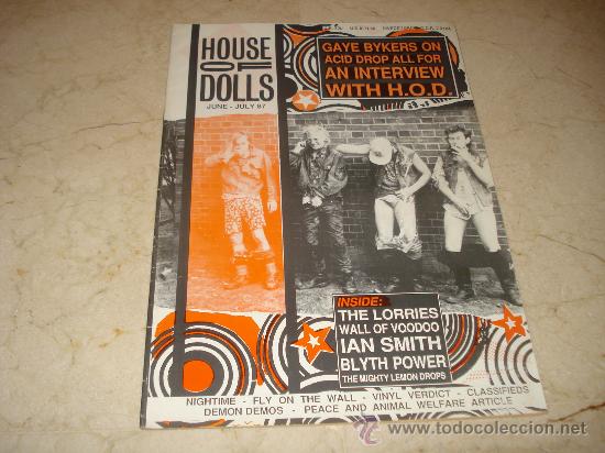 Music magazines: REVISTA THE HOUSE OF DOLLS - JUNIO/JULIO 1987 - PORTADA GAYE BYKERS ON ACID