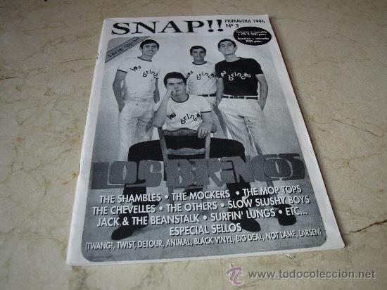 Magazines de musique: FANZINE SNAP N&ordm; 3 - PRIMAVERA 1996 - CON LOS BRINCOS, THE SHAMBLES, THE MOCKERS, ETC