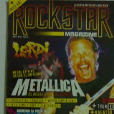 Revistas de música: ROCK STAR NUMERO 1 METALLICA,BLACK SABBATH,RUSH,DEF LEPPARD,KREATOR,SAXON,THUNDER,. Lote 27147242
