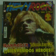 Revistas de música: HEAVY ROCK 194 IRON MAIDEN MEGADETH MACHINE HEAD BARON ROJO CRIS CORNELL A PALO SECO STEEL ATTACK. Lote 23339065