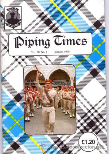 Music magazines: THE PIPING TIMES MAGAZINE JAN-DEC 1998 lote revistas gaita escocesa