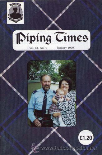 Music magazines: THE PIPING TIMES MAGAZINE JAN-DEC 1999 lote revistas gaita escocesa