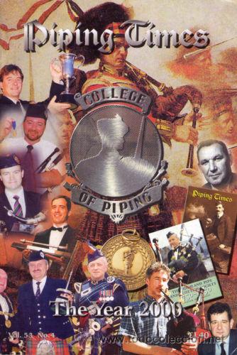 Music magazines: THE PIPING TIMES MAGAZINE JAN-DEC 2001 lote revistas gaita escocesa