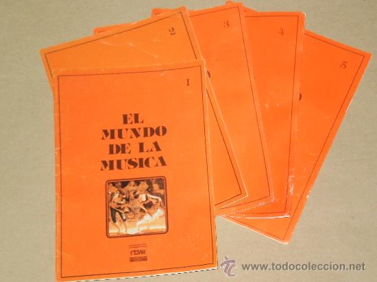 Music magazines: LOTE DE 5 FASCICULOS COLECCION CULTURAL RTVE ( EL MUNDO DE LA MUSICA ) 1977