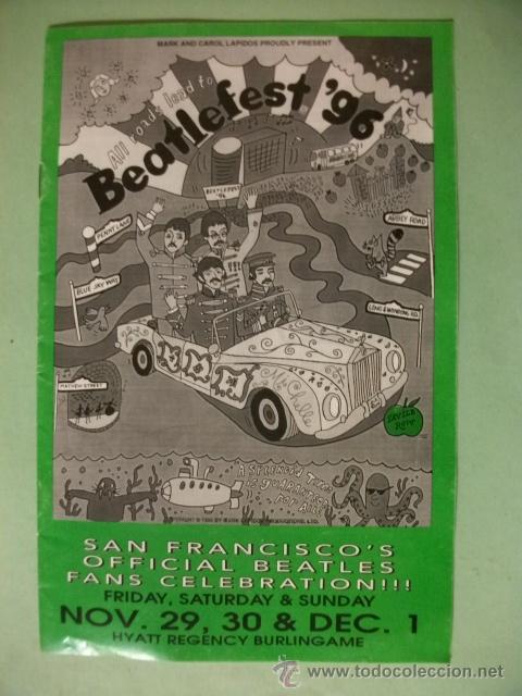 Revistas de m&uacute;sica: PROGRAMA BEATLEFEST 96 SAN FRANCISCO BEATLES - Foto 1