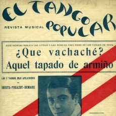 Revistas de música: LOTE 2 NÚMEROS EL TANGO POPULAR (4 Y 7), BARCELONA, 1929.
