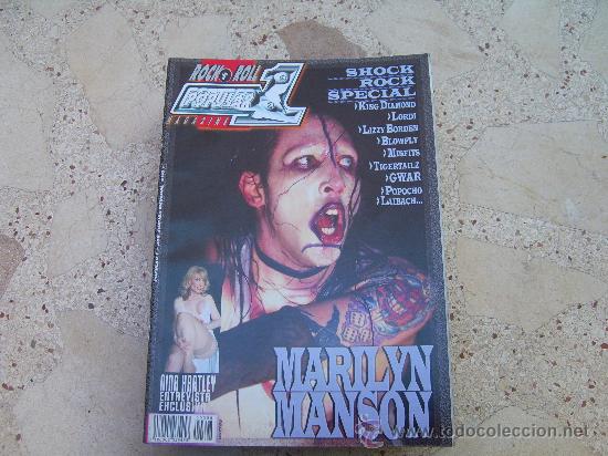 Revistas de m&uacute;sica: popular 1 n&ordm; 398, MARILYN MANSON, NINA HARTLEY, CYNTHIA LENNON, BLOWFLY,