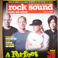 Revistas de música: REVISTA ROCK SOUND 78 - A PERFECT CIRCLE - KORN - NOFX - THE USED - PORCUPINE TREE - HOOBASTANK - DC. Lote 32486177