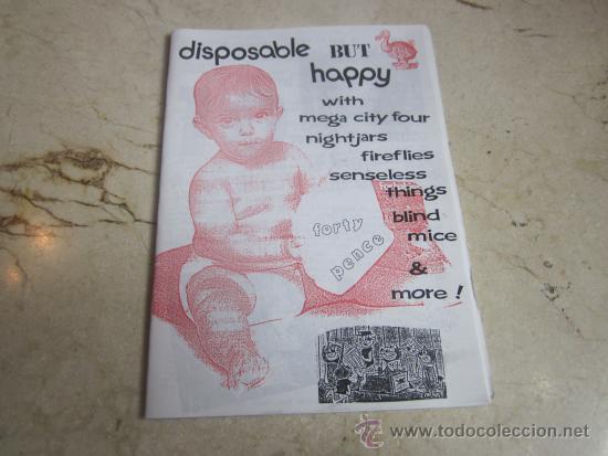Magazines de musique: FANZINE DISPOSABLE BUT HAPPY N&ordm; 1 - CON MEGA CITY FOUR, BLIND MICE, SENSELESS THINGS, ETC